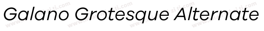 Galano Grotesque Alternate Regular字体转换
